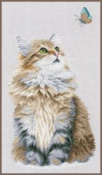 PN-0171041 Набор для вышивания LANARTE "Forest cat"
