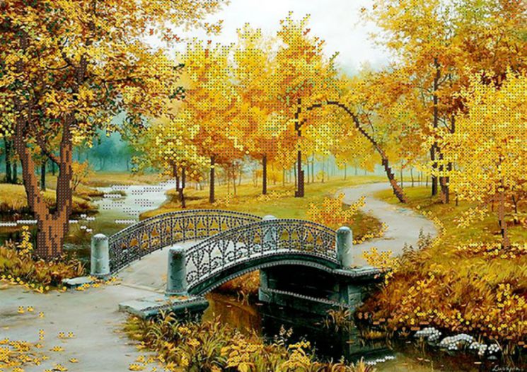 КБ-155 Схема для вышивания бисером ТМ Наследие "Осеннее вдохновение"